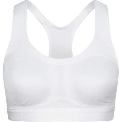 Damski biustonosz sportowy Odlo Sport-bh High Ultimate Fit w kolorze białym. Białe biustonosze sportowe damskie Odlo, bez wzorów, z włókna. Za 181.99 zł.
