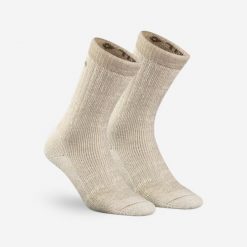 Second Life - Skarpety turystyczne Quechua SH100 Ultra- Warm... - Stan Doskonały. Białe skarpetki męskie QUECHUA, bez wzorów, z materiału. Za 61.99 zł.