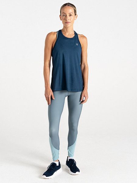 Dare 2b Top funkcyjny "Gravitate Vest" w kolorze granatowym rozmiar: 46. Niebieskie topy damskie Dare 2b, bez wzorów, z materiału, bez ramiączek. Za 52.45 zł.