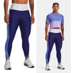 Legginsy fitness damskie Under Armour Blocked Ankle. Fioletowe bielizna termoaktywna damska Under Armour, l, bez wzorów. Za 129.99 zł.