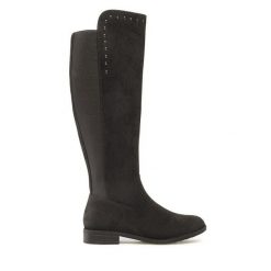 Kozaki Jenny Fairy. Czarne kozaki damskie Jenny Fairy, bez obcasa, na płaskiej podeszwie. Za 149.99 zł.