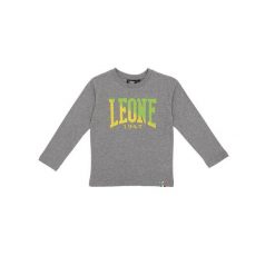 Koszulka z bawełna na outdoor na co dzień. Szare t-shirty damskie LEONE 1947 APPAREL, bez wzorów, z bawełny, bez kołnierzyka. W wyprzedaży za 54.73 zł.