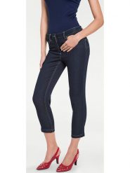 Heine Dżinsy - Slim fit - w kolorze granatowym rozmiar: 40. Niebieskie jeansy damskie Heine. Za 118.56 zł.