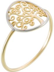 OR ÉCLAT Złoty pierścionek "Arbre de vie" rozmiar: 58. Żółte pierścionki damskie Or Éclat, złote. Za 608.99 zł.