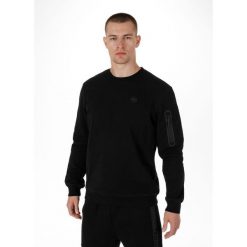 Bluza męska Pitbull Seahill. Czarne bluzy bez kaptura męskie PITBULL, bez wzorów, sportowe, bez kołnierzyka, bez ramiączek. Za 229.00 zł.