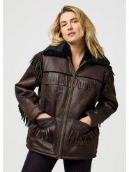 Wrangler Kurtka przejściowa w kolorze brązowym rozmiar: L. Brązowe kurtki damskie Wrangler, l, bez wzorów, bez kaptura. Za 297.26 zł.