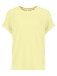 Sublevel Bluzka w kolorze żółtym rozmiar: M. Żółte bluzki damskie Sublevel, m, bez wzorów, bez kołnierzyka, bez ramiączek. Za 43.99 zł.