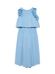 Abel & Lula Komplet bluzka i spodnie 5285 Błękitny Regular Fit. Niebieskie spodnie dziewczęce Abel & Lula, z syntetyku. Za 449.99 zł.