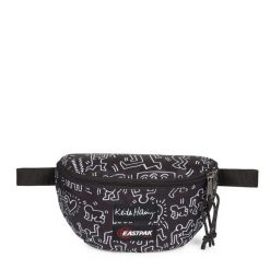 Torba na biodro Springer Eastpak x Keith Haring Springer. Czarne torebki klasyczne damskie Eastpak, bez wzorów, z materiału, bez dodatków. Za 163.50 zł.