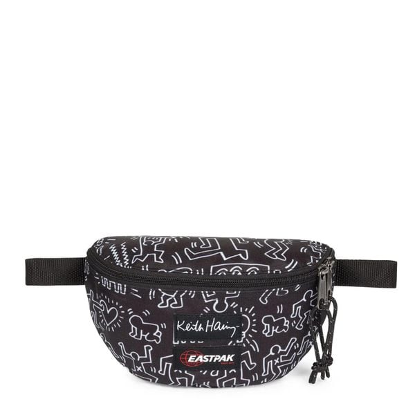 Torba na biodro Springer Eastpak x Keith Haring Springer. Czarne torebki klasyczne damskie Eastpak, bez wzorów, z materiału, bez dodatków. Za 163.50 zł.