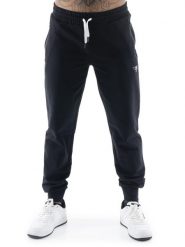 Spodnie dresowe z zamek błyskawiczny na co dzień. Czarne spodnie sportowe męskie LEONE 1947 APPAREL, z dresówki. Za 303.12 zł.