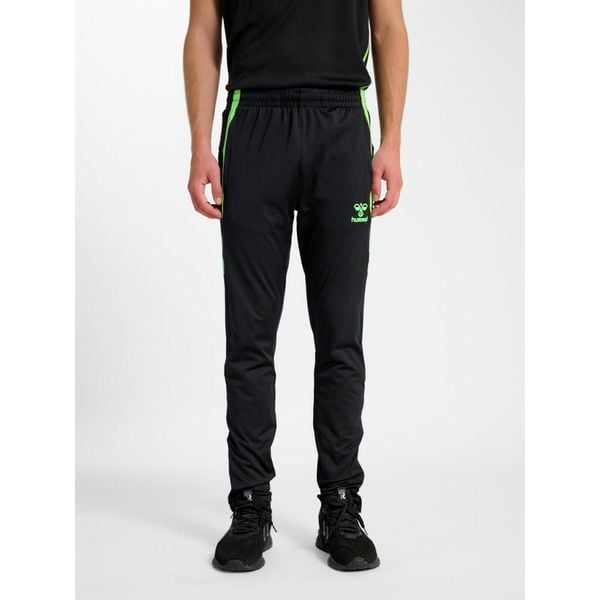 Spodnie dresowe Hummel Lead 2.0. Czarne spodnie dresowe męskie HUMMEL, bez wzorów, z dresówki. Za 199.00 zł.