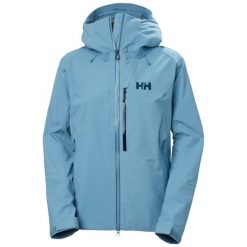 Damska kurtka wodoodporna Helly Hansen Verglas Bc. Niebieskie kurtki damskie Helly Hansen, bez wzorów, bez kaptura, narciarskie. W wyprzedaży za 1,467.50 zł.