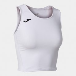 Tank top do biegania dla dzieci Joma Girl R-winner. Białe koszulki dziewczęce Joma, bez wzorów, z elastanu, bez ramiączek. Za 96.00 zł.