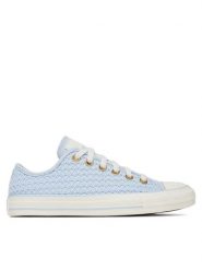 Converse Trampki A14977C Niebieski. Niebieskie trampki i tenisówki damskie Converse, bez wzorów, z materiału. Za 219.99 zł.