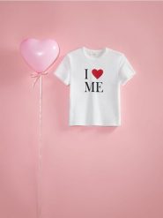 T-shirt regular z nadrukiem - biały. Białe t-shirty damskie Reserved, l, bez wzorów, z bawełny, bez kołnierzyka. Za 49.99 zł.