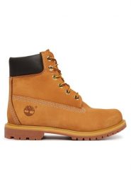 Timberland Trapery TB1103617131 Brązowy. Brązowe trapery damskie Timberland, z nubiku, bez obcasa. Za 1,099.00 zł.