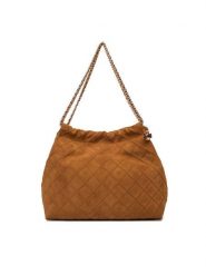 Tory Burch Torebka Fleming Suede 166064 Brązowy. Brązowe torebki klasyczne damskie Tory Burch, bez wzorów, ze skóry, bez dodatków. Za 4,499.00 zł.