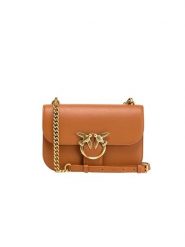 Pinko Skórzana torebka w kolorze jasnobrązowym - 24 x 15 x 7 cm rozmiar: onesize. Brązowe torebki klasyczne damskie Pinko, z aplikacjami, z materiału, bez dodatków. Za 834.60 zł.