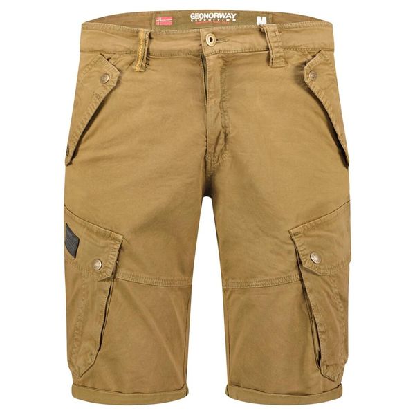 Bermudy Geographical Norway PRODOL EO MEN 063 khaki męska (SX1427H/GNO-Kaki). Zielone szorty sportowe męskie Geographical Norway, m, trekkingowe. Za 149.00 zł.