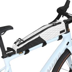 Torba rowerowa na ramę długa Rhinowalk BHD0015 2,1L bikepacking. Białe torebki klasyczne damskie RHINOWALK, bez wzorów, bez dodatków. Za 199.00 zł.