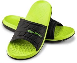 Klapki basenowe męskie Aqua Speed Aspen. Czarne klapki i japonki męskie Aqua-Speed, z materiału. Za 79.99 zł.