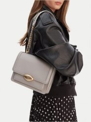 GINO ROSSI Torebka EO-KY129 Szary. Szare torebki klasyczne damskie Gino Rossi, bez wzorów, z materiału, wizytowe, bez kołnierzyka, bez ramiączek. Za 299.99 zł.