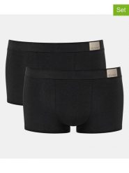Sloggi Bokserki (2 pary) "Go Natural" w kolorze czarnym rozmiar: XL. Czarne bokserki męskie Sloggi, bez wzorów. Za 84.99 zł.
