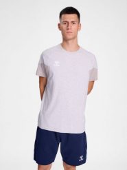 Koszulka Hummel Travel. Szare t-shirty sportowe męskie HUMMEL, m, z bawełny, bez ramiączek, do piłki nożnej. Za 154.50 zł.