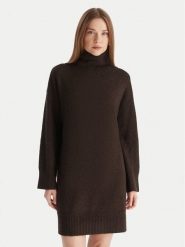 Vero Moda Sukienka dzianinowa Aquarius 10331900 Brązowy Regular Fit. Brązowe sukienki damskie Vero Moda, l, bez wzorów, z dzianiny, bez kołnierzyka, bez ramiączek. Za 229.99 zł.