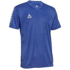 Koszulka piłkarska poliestrowa męska Select PISA niebieska. Niebieskie t-shirty sportowe męskie Select, l, bez ramiączek, do piłki nożnej. Za 72.35 zł.