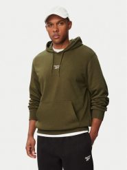 Reebok Bluza Babb RK25550CCM Zielony ciemny Regular Fit. Zielone bluzy bez kaptura męskie Reebok, l, z bawełny. Za 229.99 zł.