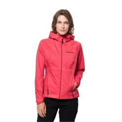 Damska kurtka wodoodporna Jack Wolfskin Tasman Cloud. Czerwone kurtki damskie Jack Wolfskin, xl, bez wzorów, bez kaptura. Za 584.95 zł.