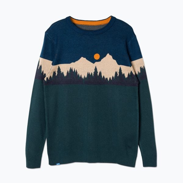 Sweter męski KAVU Highline. Zielone swetry męskie KAVU, m, bez wzorów, bez kołnierzyka. Za 279.99 zł.