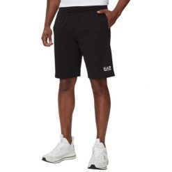 Bermuda Core Identity Rozmiar XXL Czarny - 8NPS65PJVRZ-1200. Czarne szorty męskie EA7, na lato, bez wzorów, z bawełny, sportowe. Za 316.20 zł.