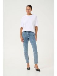 Kaffe Dżinsy - Slim fit - w kolorze błękitnym rozmiar: 40. Niebieskie jeansy damskie Kaffe, z podwyższonym stanem. Za 166.88 zł.
