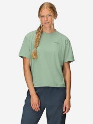 Marmot Koszulka funkcyjna "AirExchange" w kolorze zielonym rozmiar: M. Zielone topy sportowe damskie Marmot, m, bez wzorów, bez ramiączek. Za 78.99 zł.