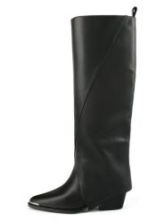 Loft37 Skórzane kozaki "Make It Right" w kolorze czarnym rozmiar: 38. Czarne kozaki damskie loft37, bez obcasa. Za 786.95 zł.