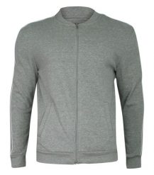 Bluza Męska Szara z Lampasami na Rękawach, Zapinana na Zamek, Bejsbolówka -BRAVE SOUL. Szare bluzy bez kaptura męskie Brave Soul, l, z bawełny. Za 99.00 zł.