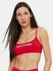 Tommy Hilfiger Góra od bikini UW0UW05302 Czerwony. Czerwone bikini damskie Tommy Hilfiger, bez wzorów. Za 219.99 zł.
