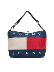 Tommy Jeans Torebka Tjw Archive Denim Shoulder Bag AW0AW18213 Niebieski. Niebieskie torebki klasyczne damskie Tommy Jeans, bez wzorów, z denimu, bez dodatków. Za 379.99 zł.