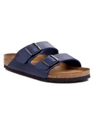 Birkenstock Klapki Arizona 051061 Granatowy. Niebieskie klapki i japonki męskie Birkenstock, ze skóry. Za 319.99 zł.