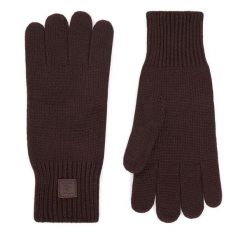 Rękawiczki Beverly Hills Polo Club. Brązowe rękawiczki męskie Beverly Hills Polo Club, bez wzorów, z dzianiny. Za 49.99 zł.