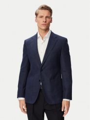BOSS Marynarka H-Hutson-2PP-263 50567488 Granatowy Slim Fit. Niebieskie marynarki męskie Boss, bez wzorów, z bawełny. Za 2,199.00 zł.