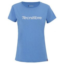 Damski bawełniany T-shirt Tecnifibre Team. Niebieskie t-shirty damskie TECNIFIBRE, s, bez wzorów, z bawełny, bez kołnierzyka. Za 77.99 zł.
