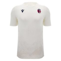 Koszulka treningowa Bologna Staff 2024/25. Białe t-shirty sportowe męskie Macron, xl, bez ramiączek, na fitness i siłownię. Za 242.50 zł.
