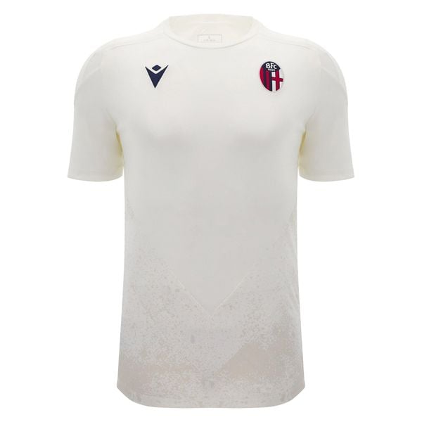 Koszulka treningowa Bologna Staff 2024/25. Białe t-shirty sportowe męskie Macron, xl, bez ramiączek, na fitness i siłownię. Za 195.00 zł.