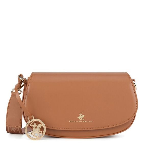 Torebka Beverly Hills Polo Club. Brązowe torebki klasyczne damskie Beverly Hills Polo Club, bez wzorów, bez dodatków. Za 219.99 zł.