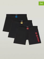 G-Star Bokserki (3 pary) w kolorze czarnym rozmiar: L. Czarne bokserki męskie G-Star, bez wzorów. Za 88.95 zł.