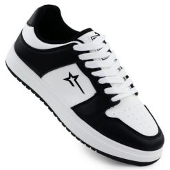 Buty sportowe damskie Big Star RR274A240 czarno-białe czarne. Czarne buty sportowe na co dzień damskie bez wzorów, z materiału. Za 239.49 zł.